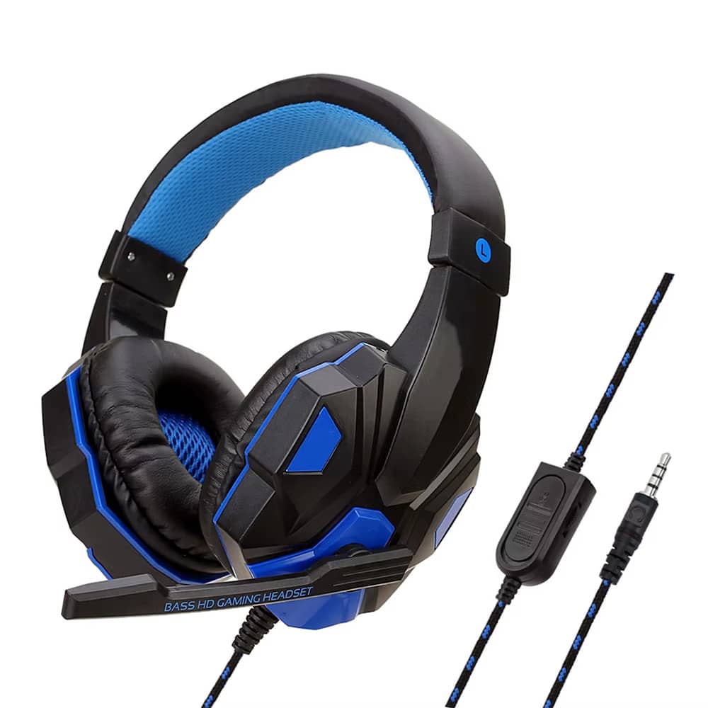Casque Gaming Filaire Stéréo avec Micro 120° – PS4 / PS5 / PC / Smartphone